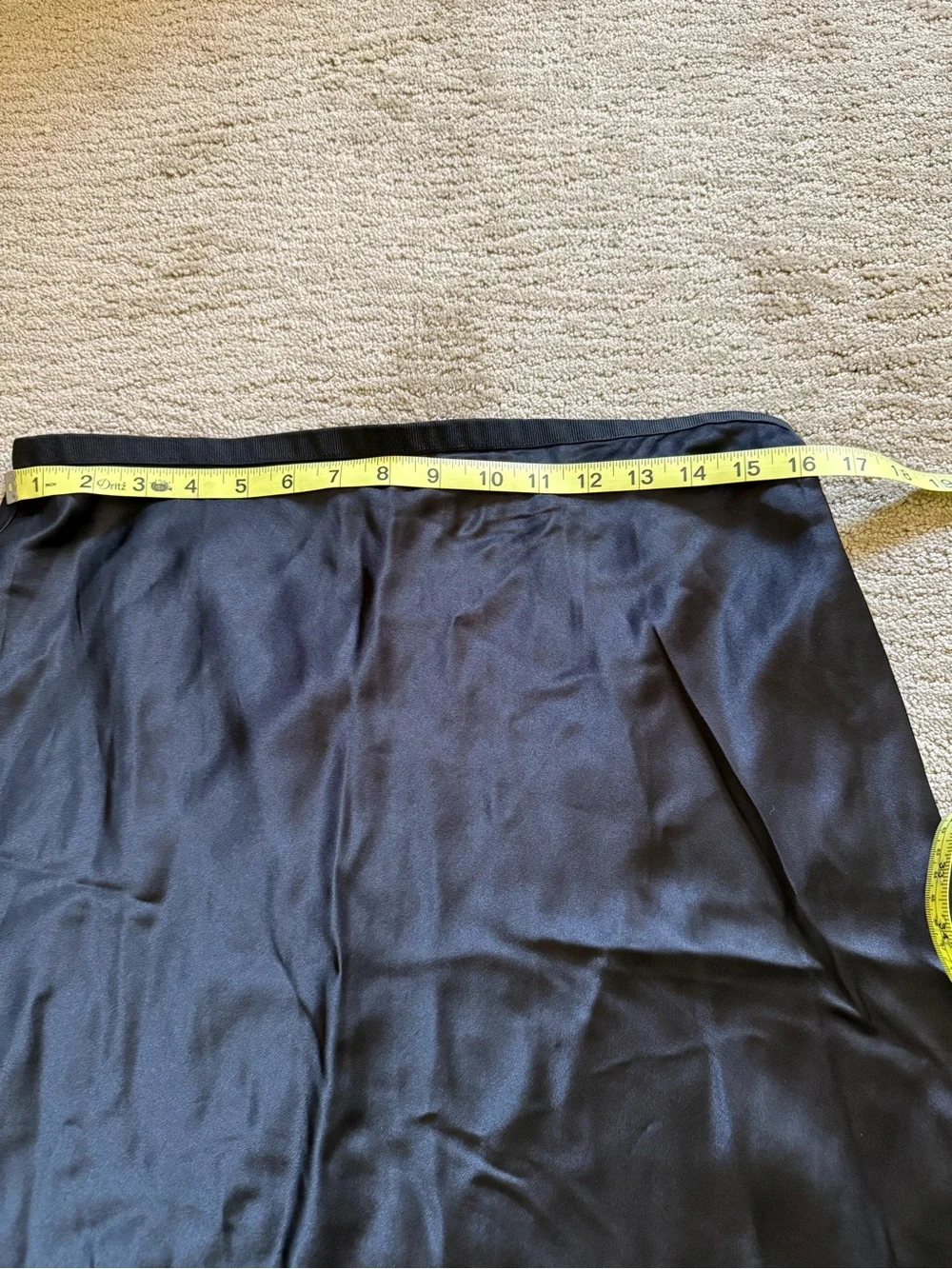 NWT JCREW Gwen Black Midi Skirt - slip style